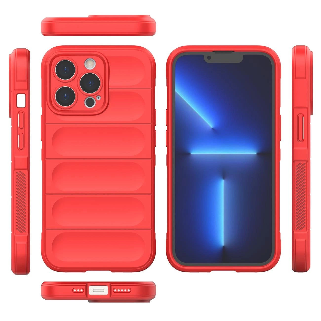 Magic Shield Case for iPhone 13 Pro Max flexible armored cover red_7