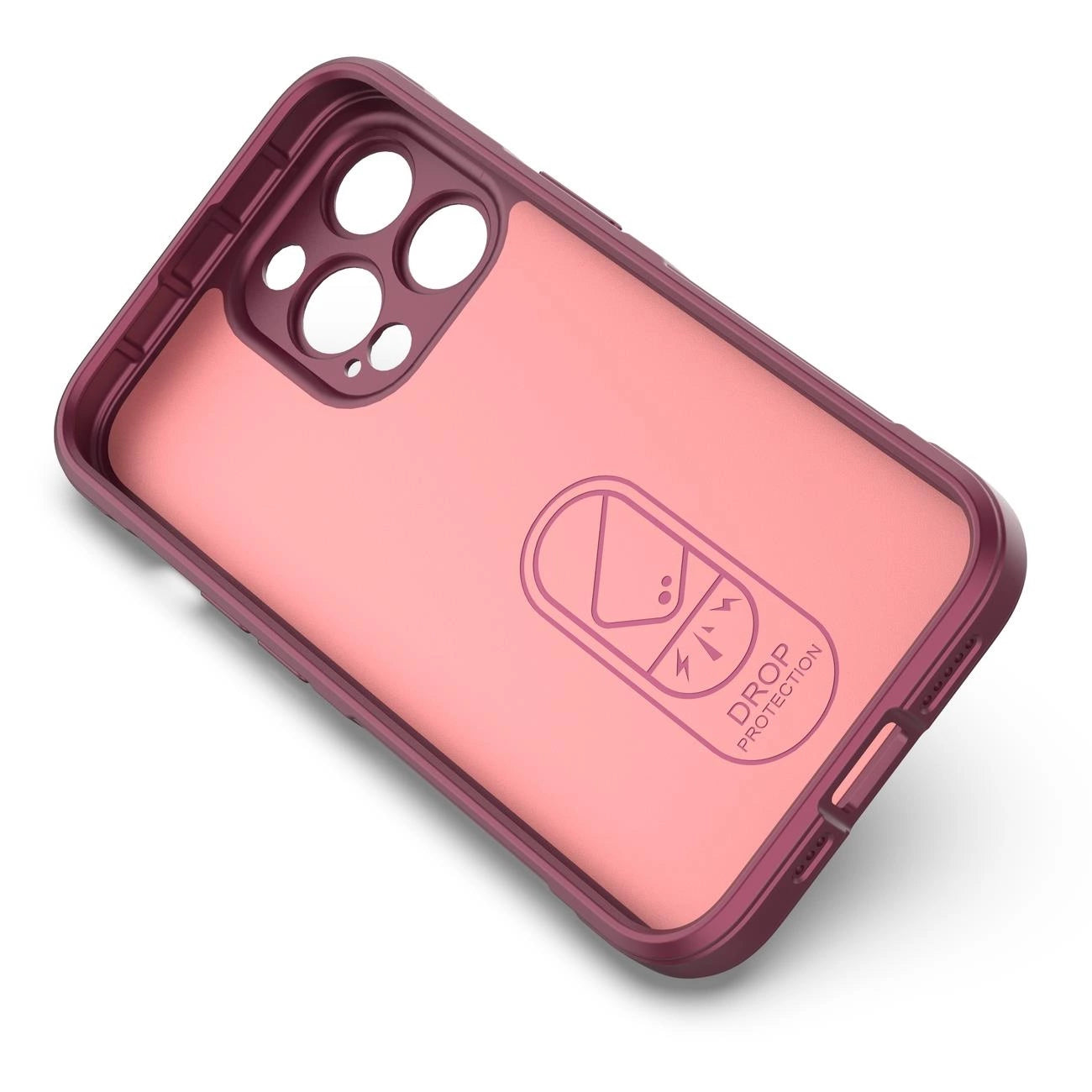 Magic Shield Case for iPhone 13 Pro Max flexible armored burgundy cover_1