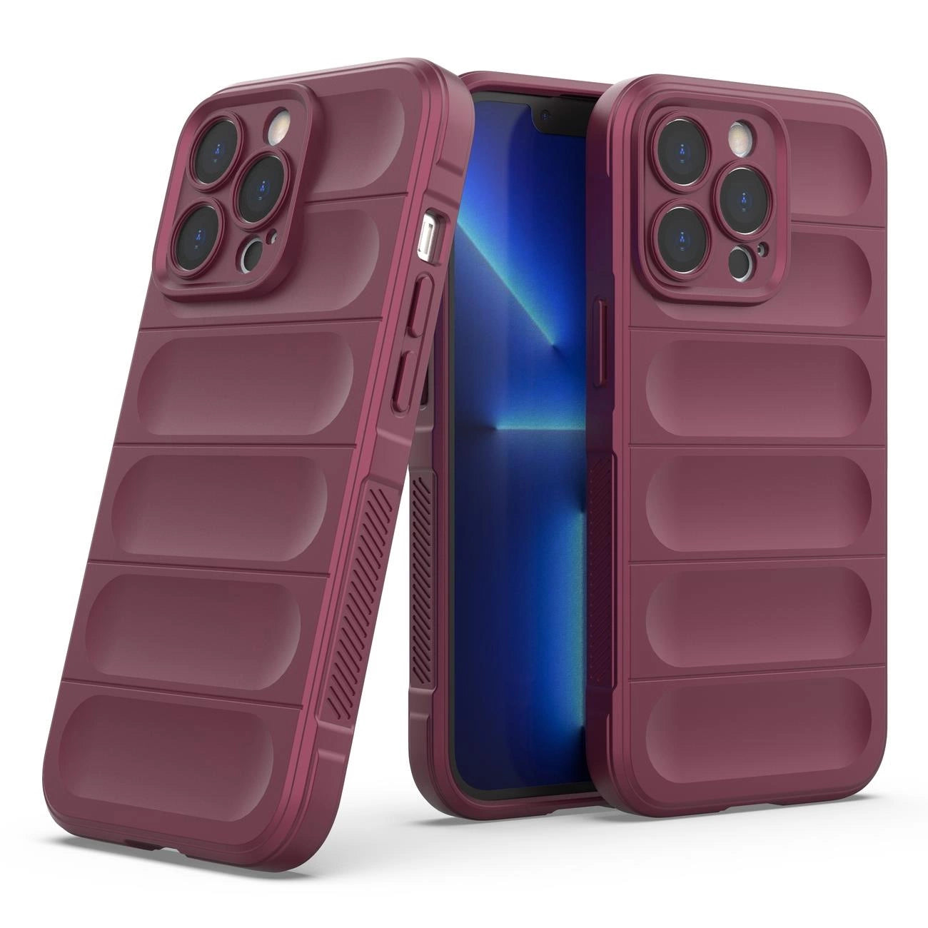 Magic Shield Case for iPhone 13 Pro Max flexible armored burgundy cover_5