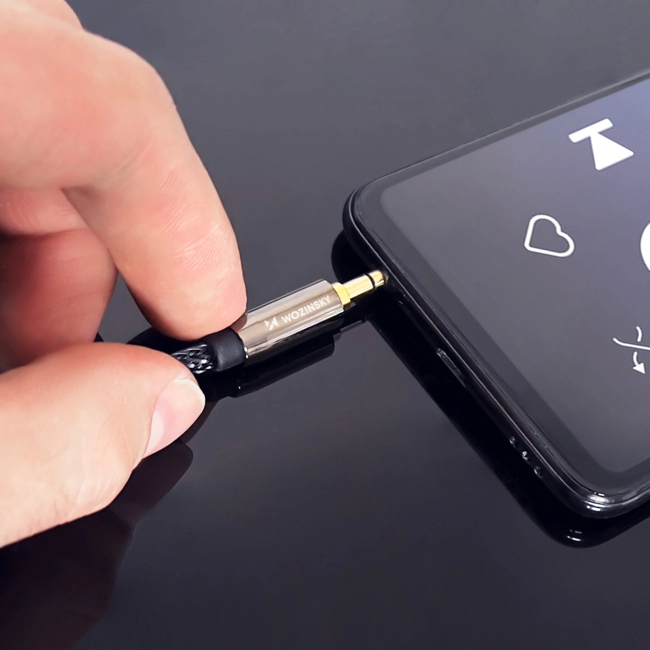 Wozinsky mini jack extension cable (female-male) AUX extension 3 m black_10