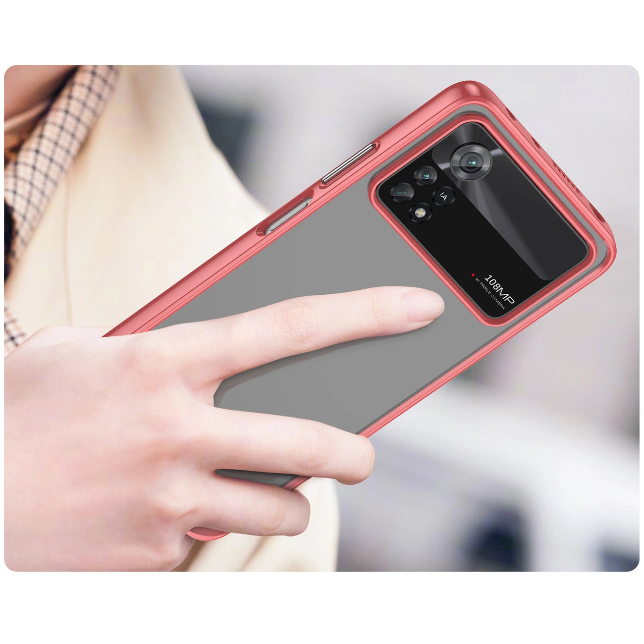 Outer Space Case Xiaomi Poco X4 Pro 5G cover with a flexible frame red_4