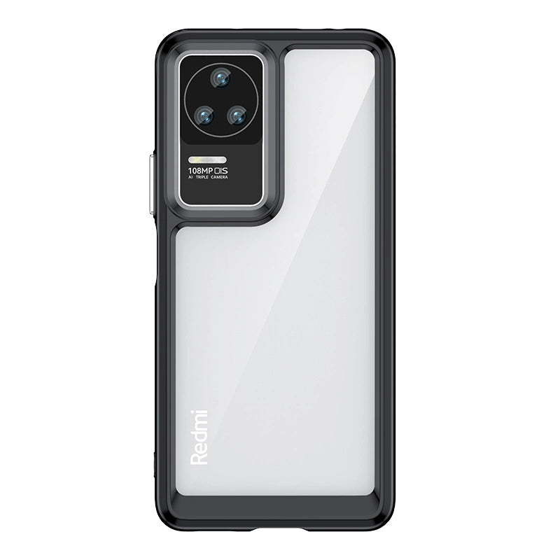 Outer Space Case for Xiaomi Poco F4 5G cover with a flexible frame black_0