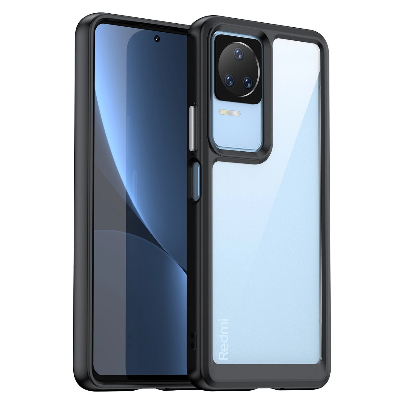 Outer Space Case for Xiaomi Poco F4 5G cover with a flexible frame black_10