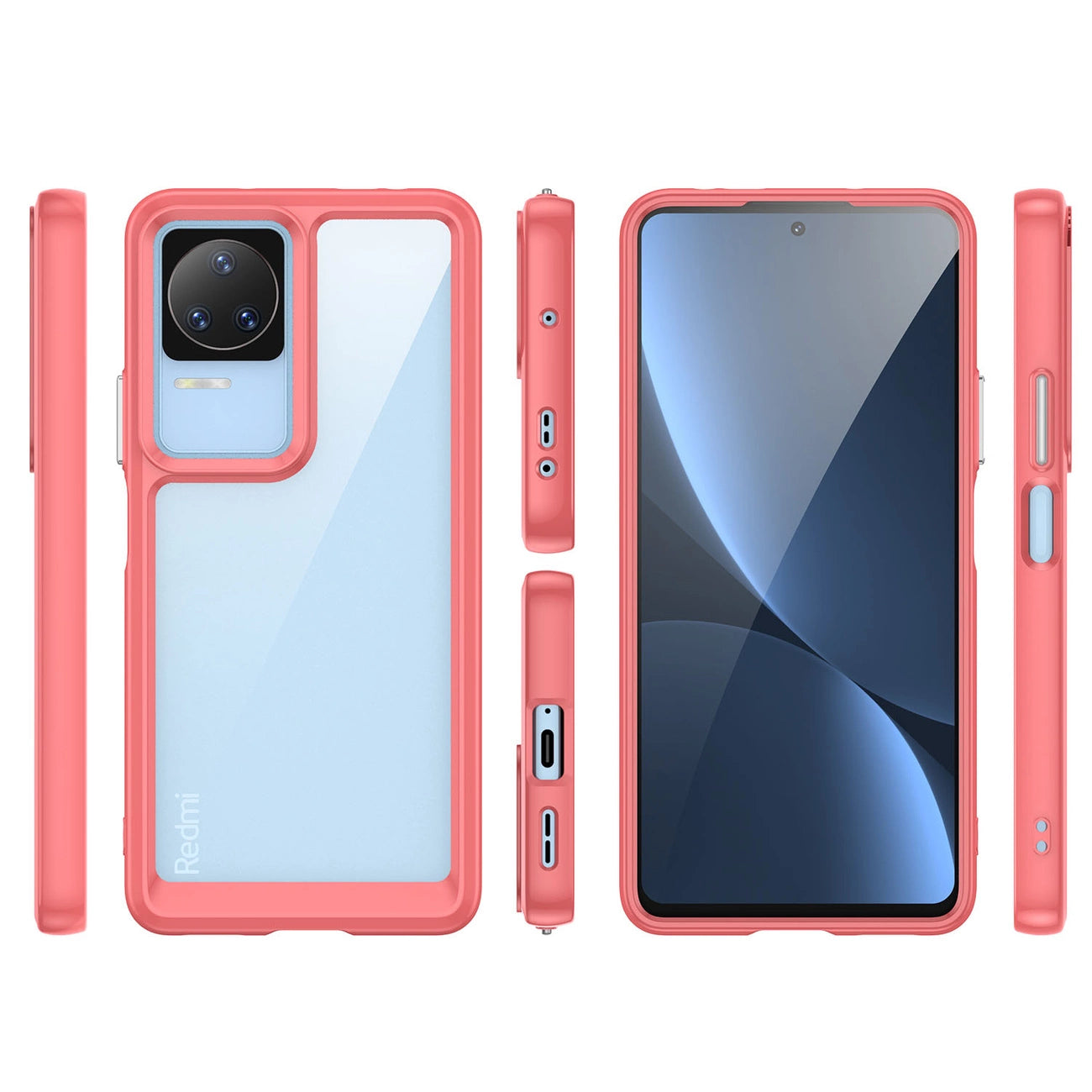 Outer Space Case Xiaomi Poco F4 5G cover with a flexible frame red_1