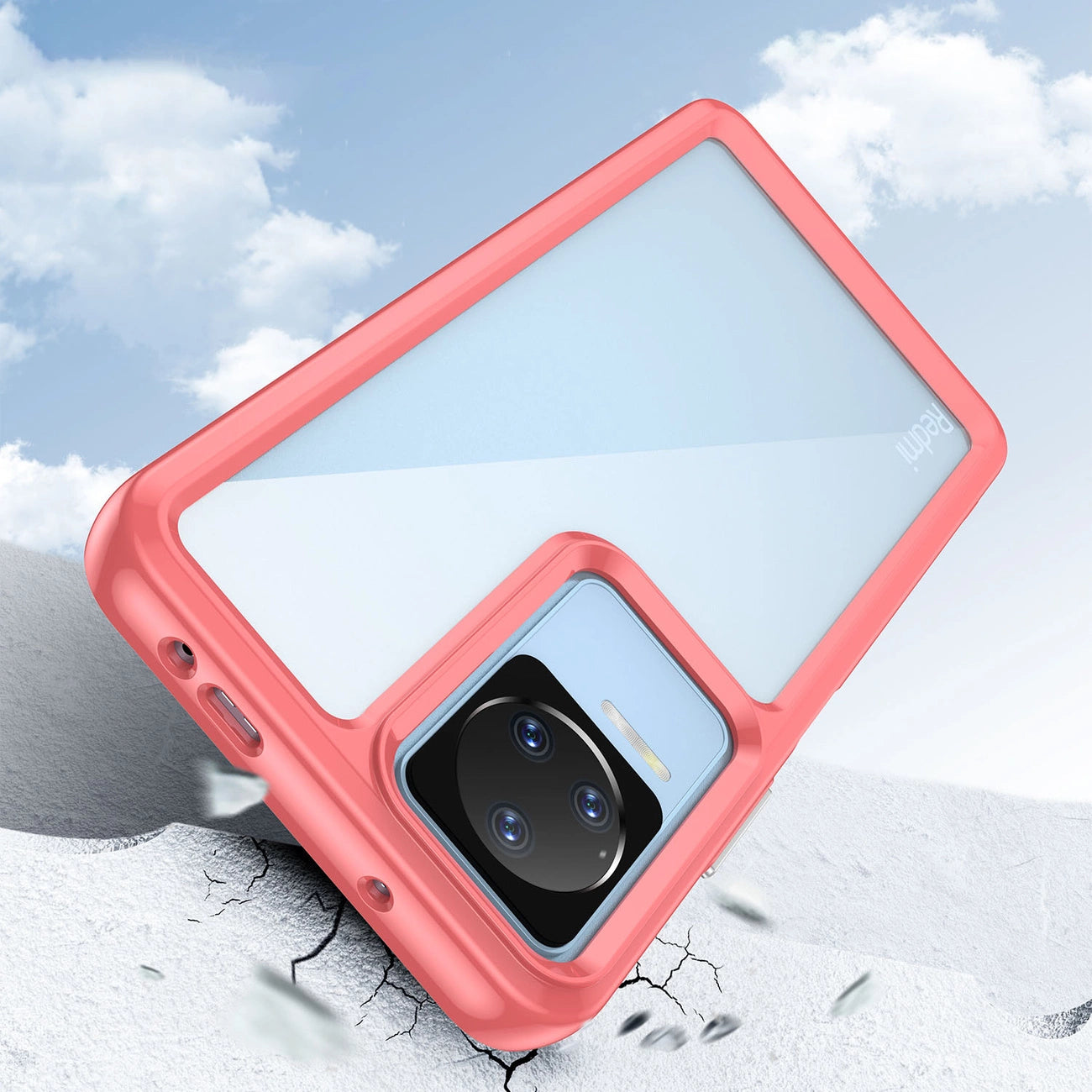 Outer Space Case Xiaomi Poco F4 5G cover with a flexible frame red_2