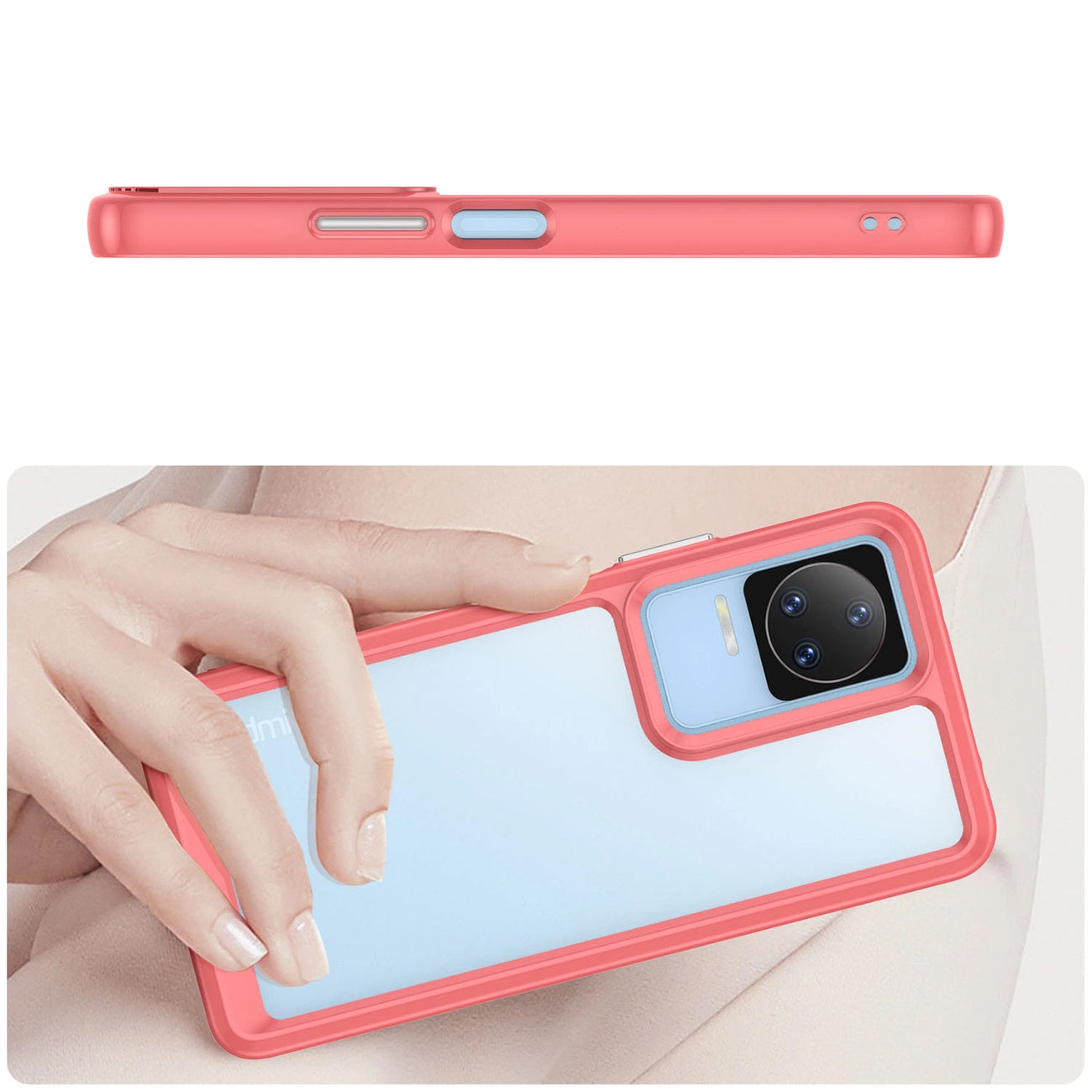 Outer Space Case Xiaomi Poco F4 5G cover with a flexible frame red_3