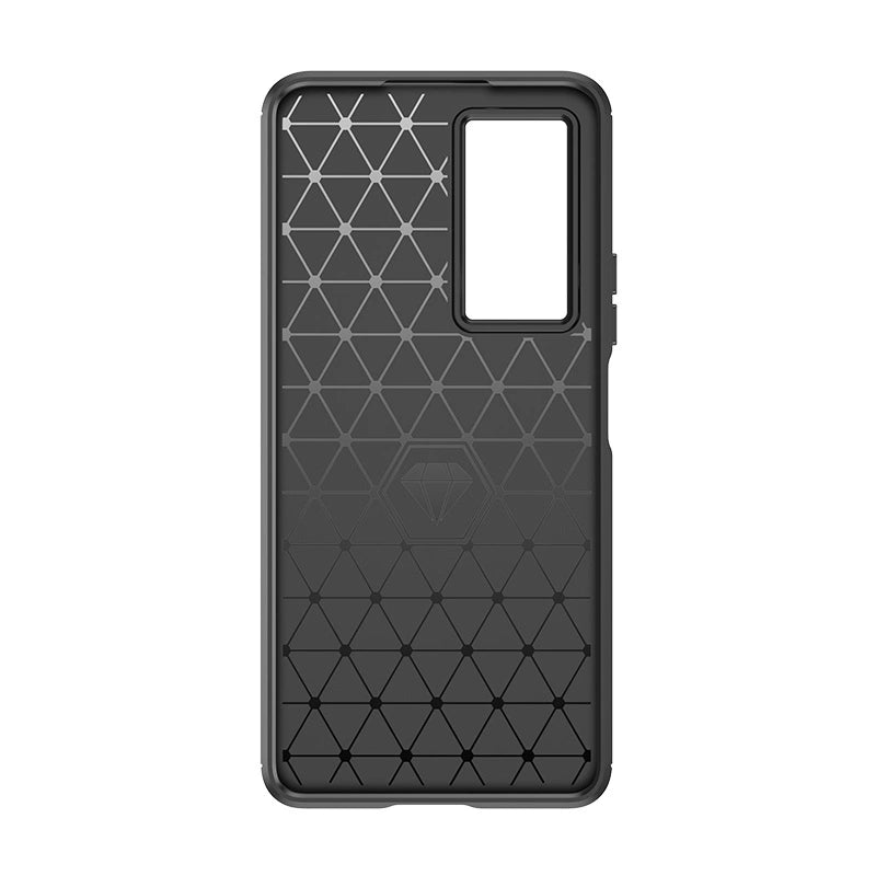 Carbon Case for Xiaomi Poco F4 5G flexible silicone carbon cover black_6