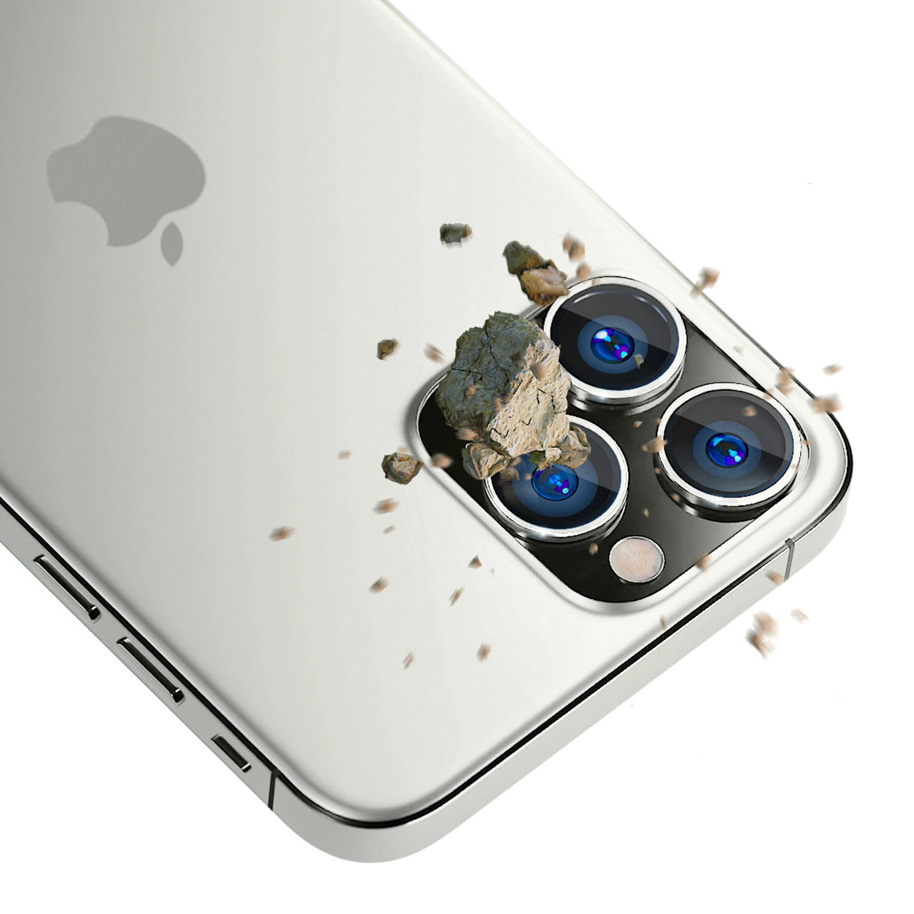 Camera Glass for iPhone 14 Pro Max / 14 Pro 9H for 3mk Lens Protection Pro Series Lens - Silver_2