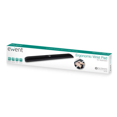 Ewent EW3180 descansa muñecas Poliéster, Caucho Negro_5