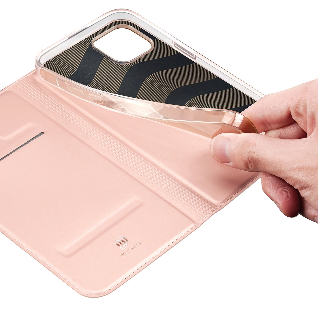 Dux Ducis Skin Pro Holster Flip Cover for iPhone 14 Plus pink_6