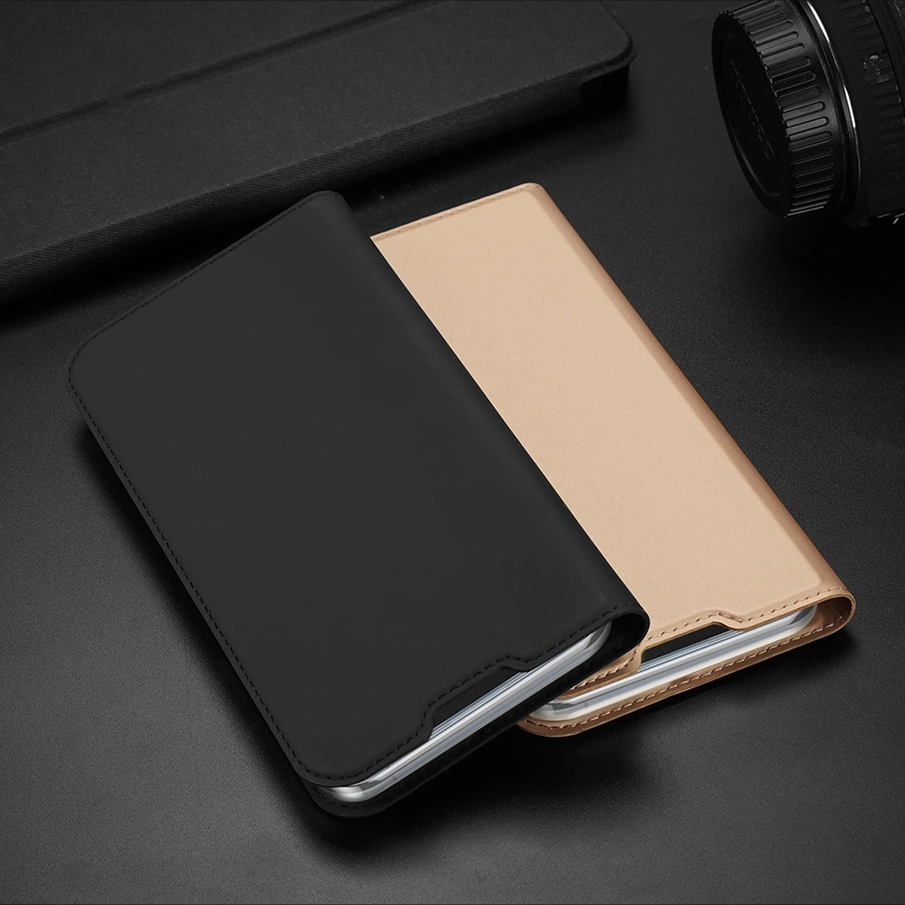 Dux Ducis Skin Pro Holster Flip Cover for iPhone 14 Pro gold_20