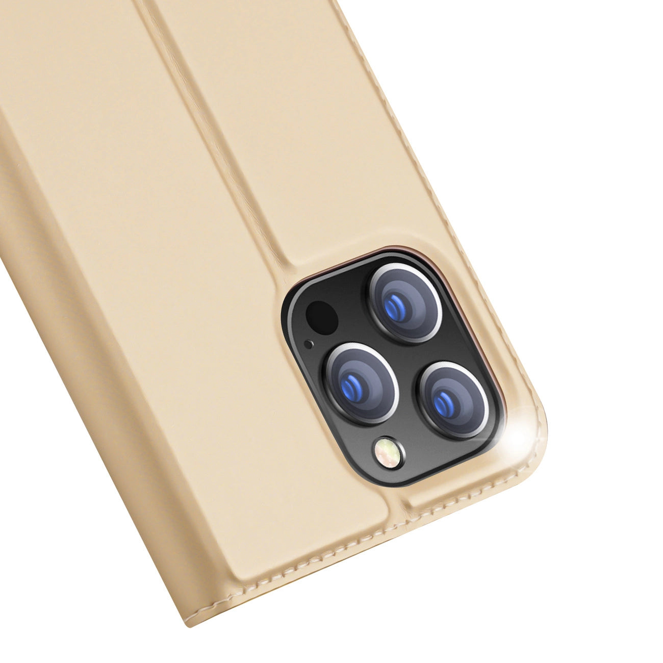 Dux Ducis Skin Pro Holster Flip Cover for iPhone 14 Pro gold_2