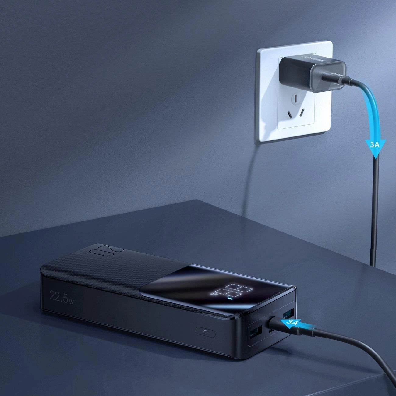 Joyroom powerbank 20000mAh 22.5W PD QC3.0 AFC black (JR-QP192)_2