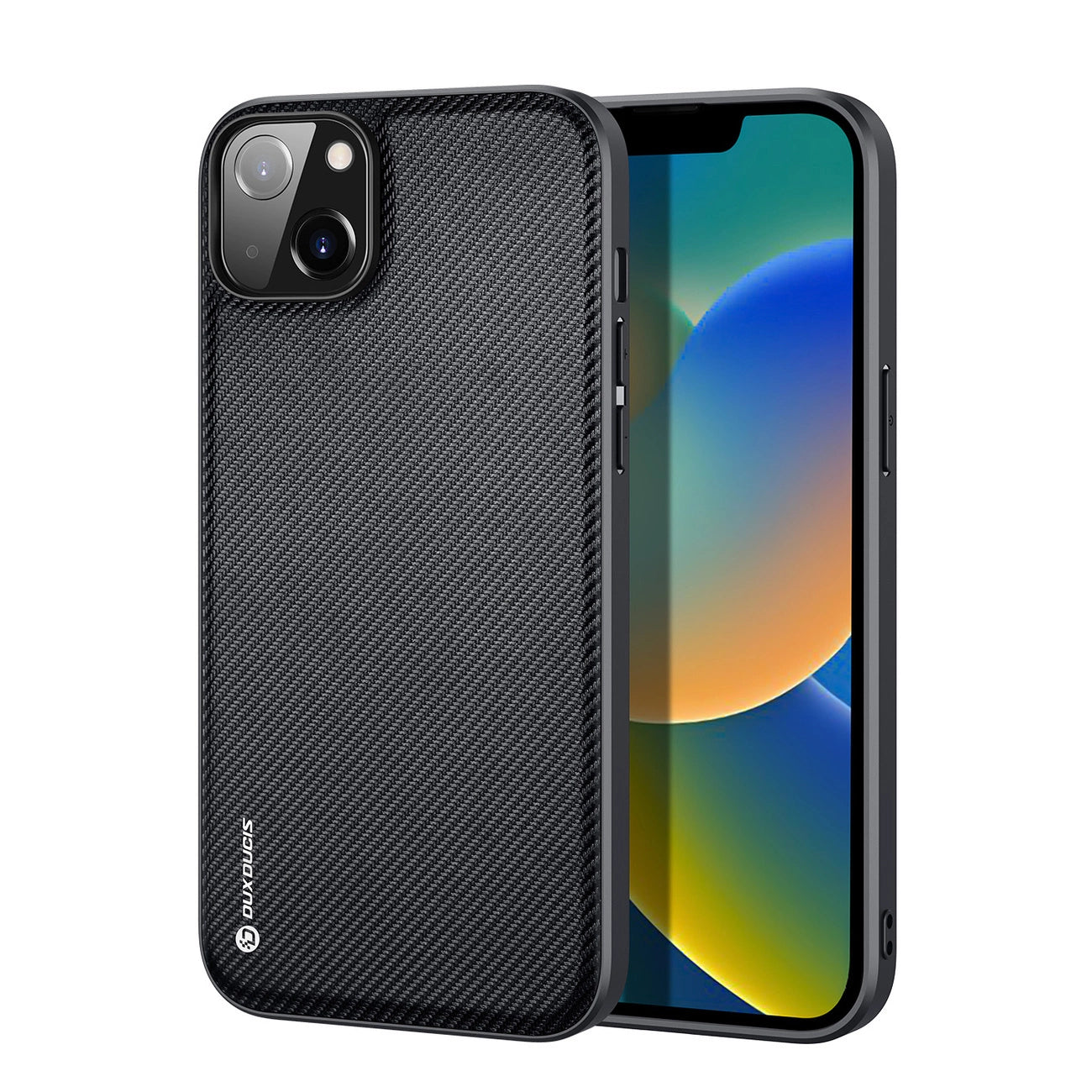 Dux Ducis Fino case cover nylon covered iPhone 14 Plus black_0