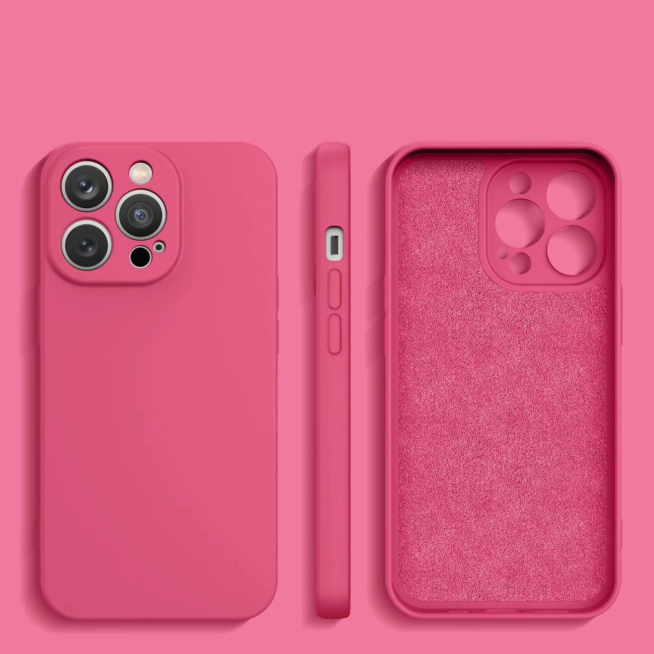 Silicone case iPhone 14 Plus silicone case fuchsia_1
