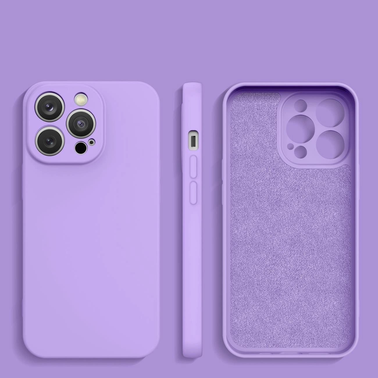 Silicone case iPhone 14 Plus silicone case purple_1