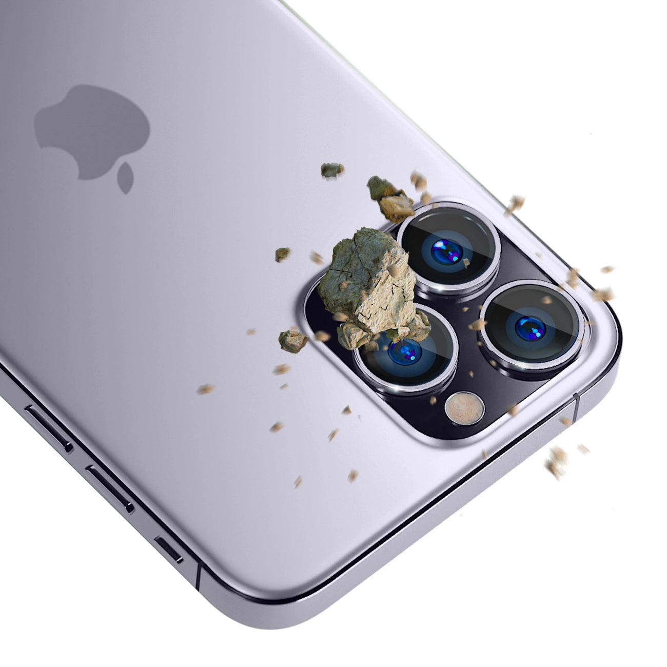 Camera Glass for iPhone 14 Pro Max / 14 Pro 9H for 3mk Lens Protection Pro Series Lens - Purple_2