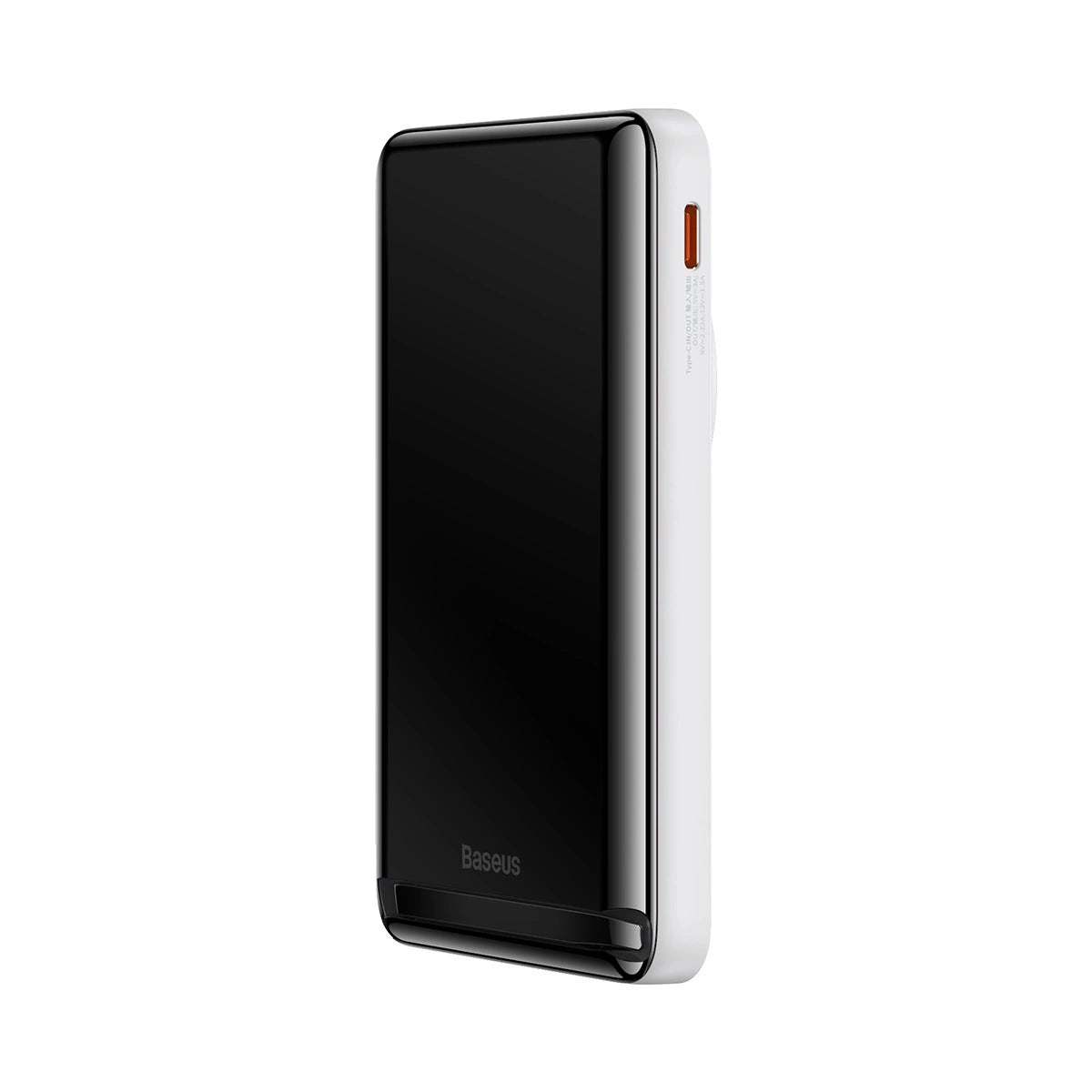 Baseus Magnetic Bracket powerbank with wireless charging MagSafe 10000mAh 20W Overseas Edition white (PPCX000202) + USB Type C cable Baseus Xiaobai Series 60W 0.5m_4