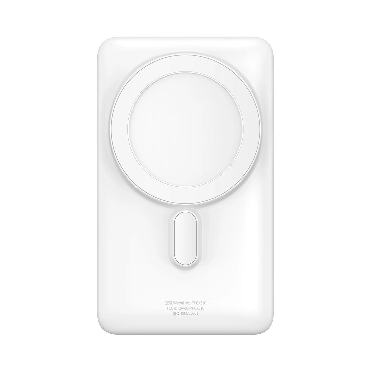 Baseus Magnetic Bracket powerbank with wireless charging MagSafe 10000mAh 20W Overseas Edition white (PPCX000202) + USB Type C cable Baseus Xiaobai Series 60W 0.5m_2