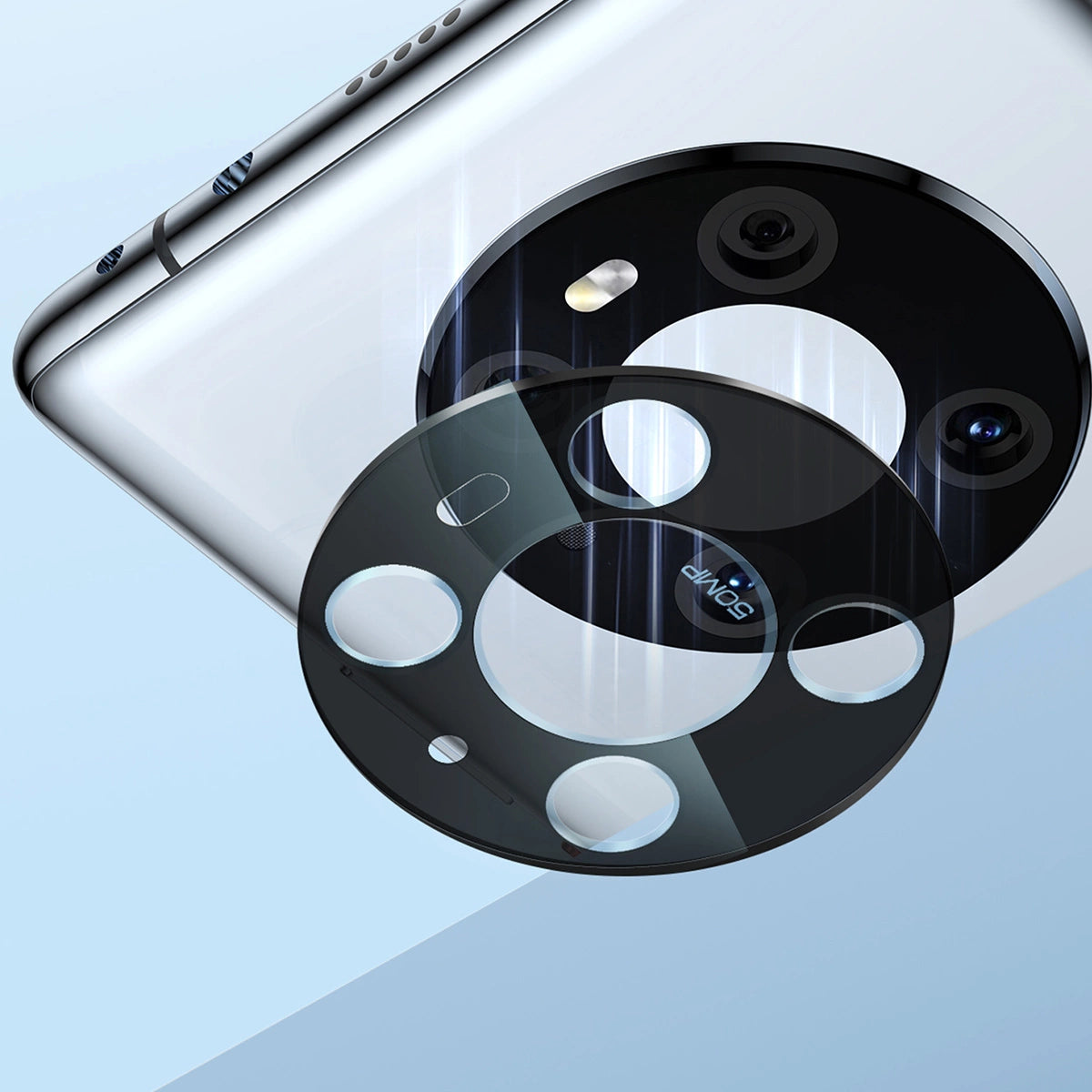 Baseus Huawei Mate 40 Pro Camera Film 0.3mm (2pcs) transparent + cleaning kit (SGQK000502)_9