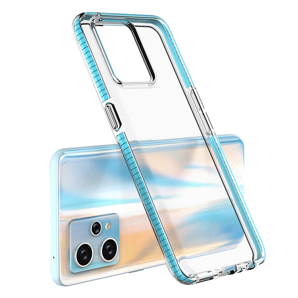 Spring Case for Realme 9 Pro+ / Realme 9 silicone cover with frame black_1