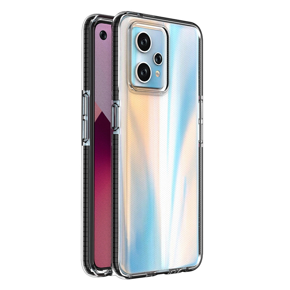 Spring Case for Realme 9 Pro+ / Realme 9 silicone cover with frame black_0