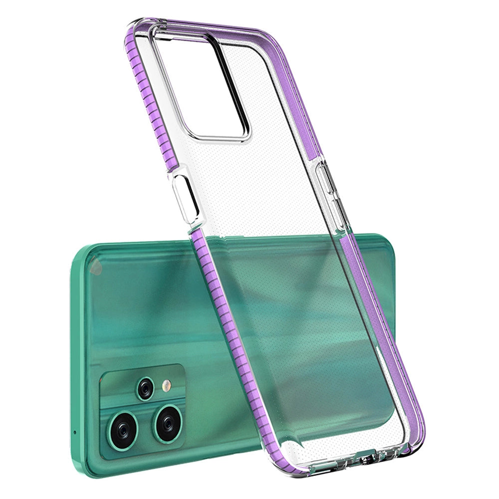 Spring Case for Realme 9 Pro silicone cover with frame light blue_1