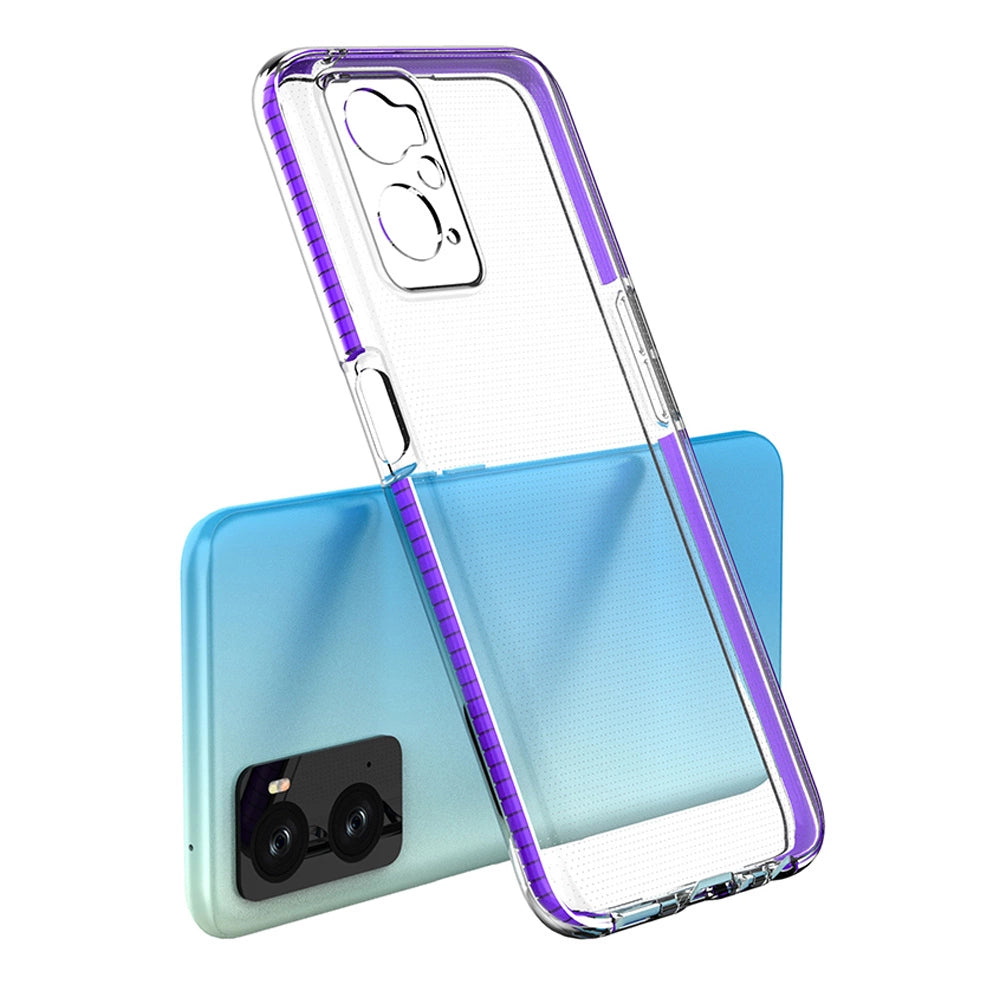 Spring Case Cover for Realme 9i, Oppo A36 / A76 / A96 Silicone Cover with Frame light pink_2