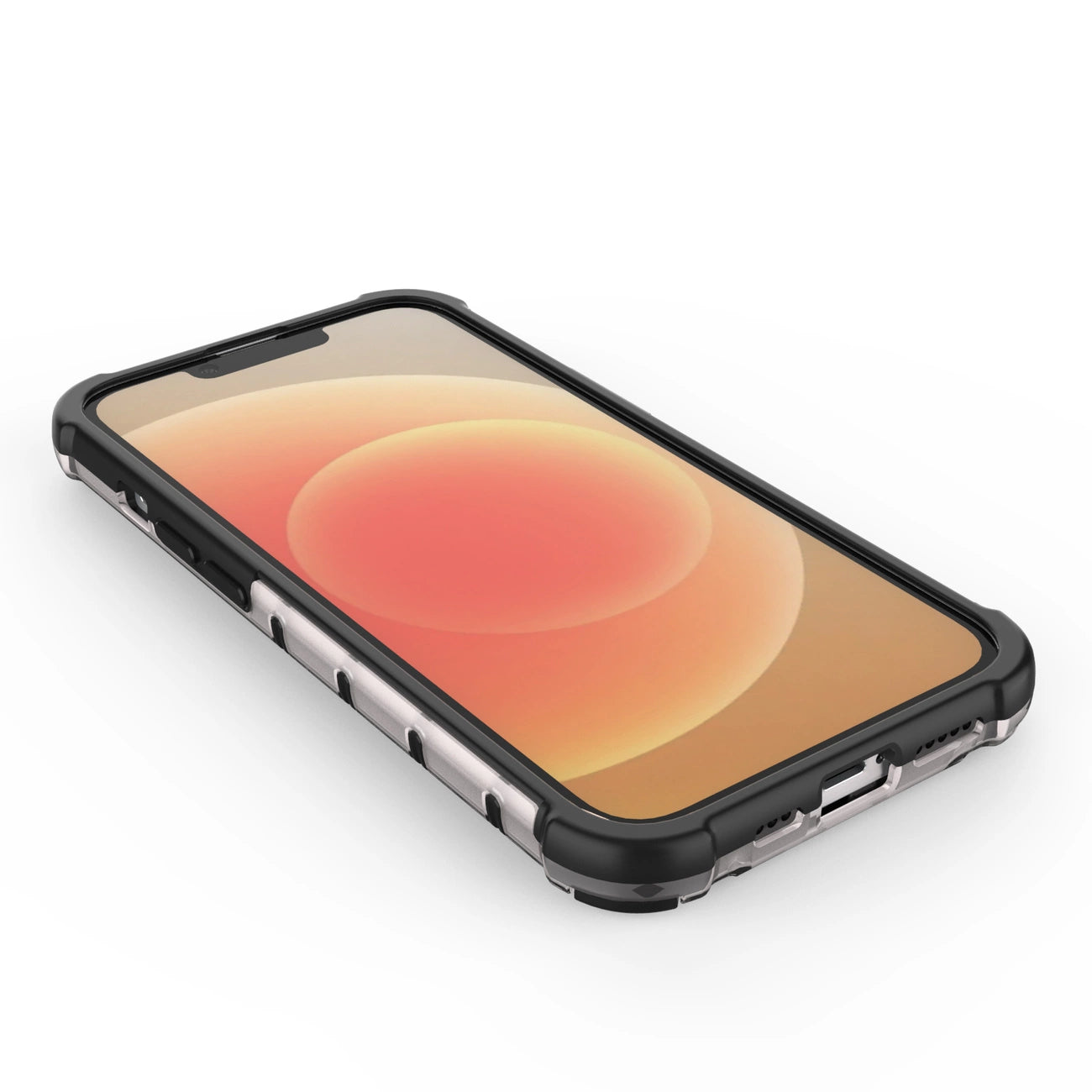 Honeycomb case for iPhone 14 armored hybrid cover transparent_13
