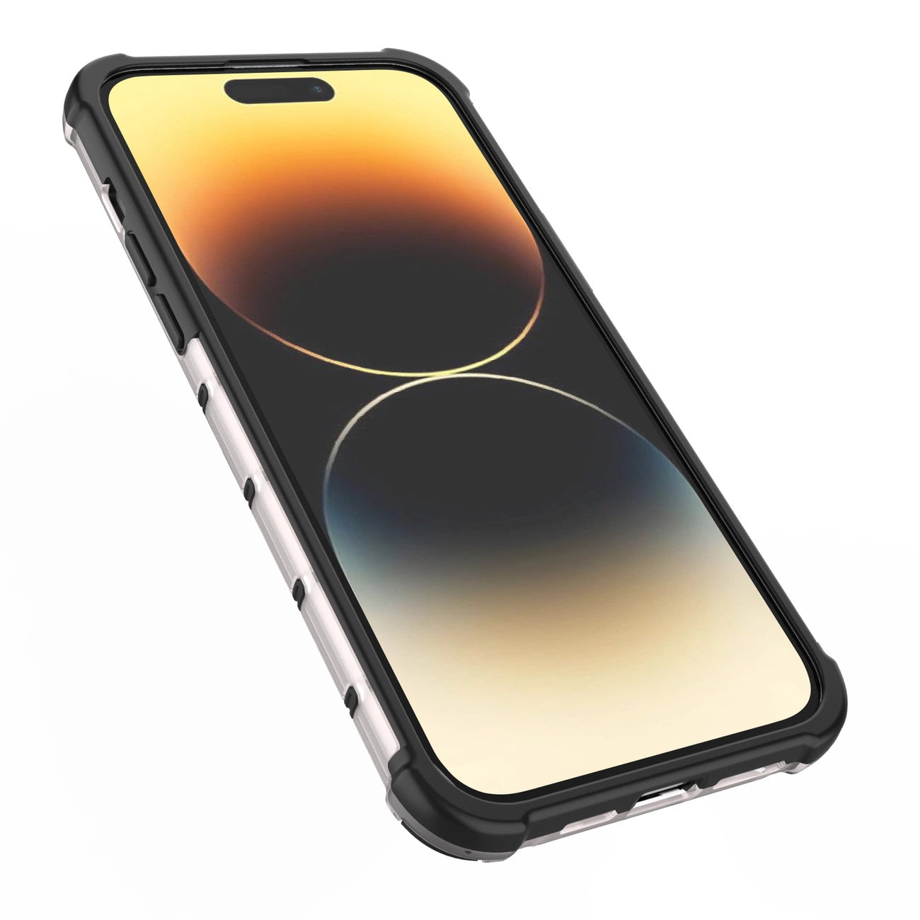 Honeycomb case for iPhone 14 Pro armored hybrid cover transparent_7