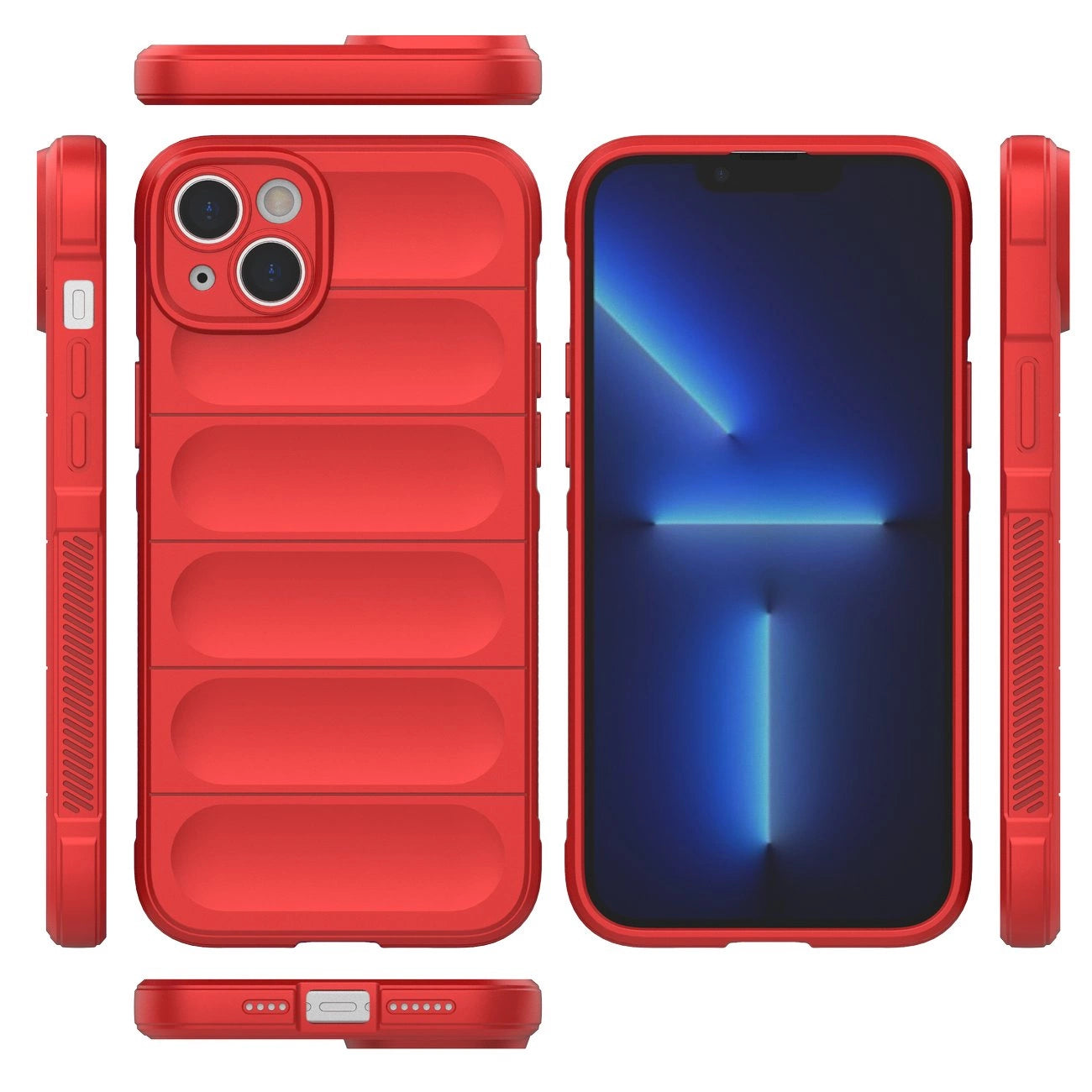 Magic Shield Case case for iPhone 14 Plus flexible armored cover red_7
