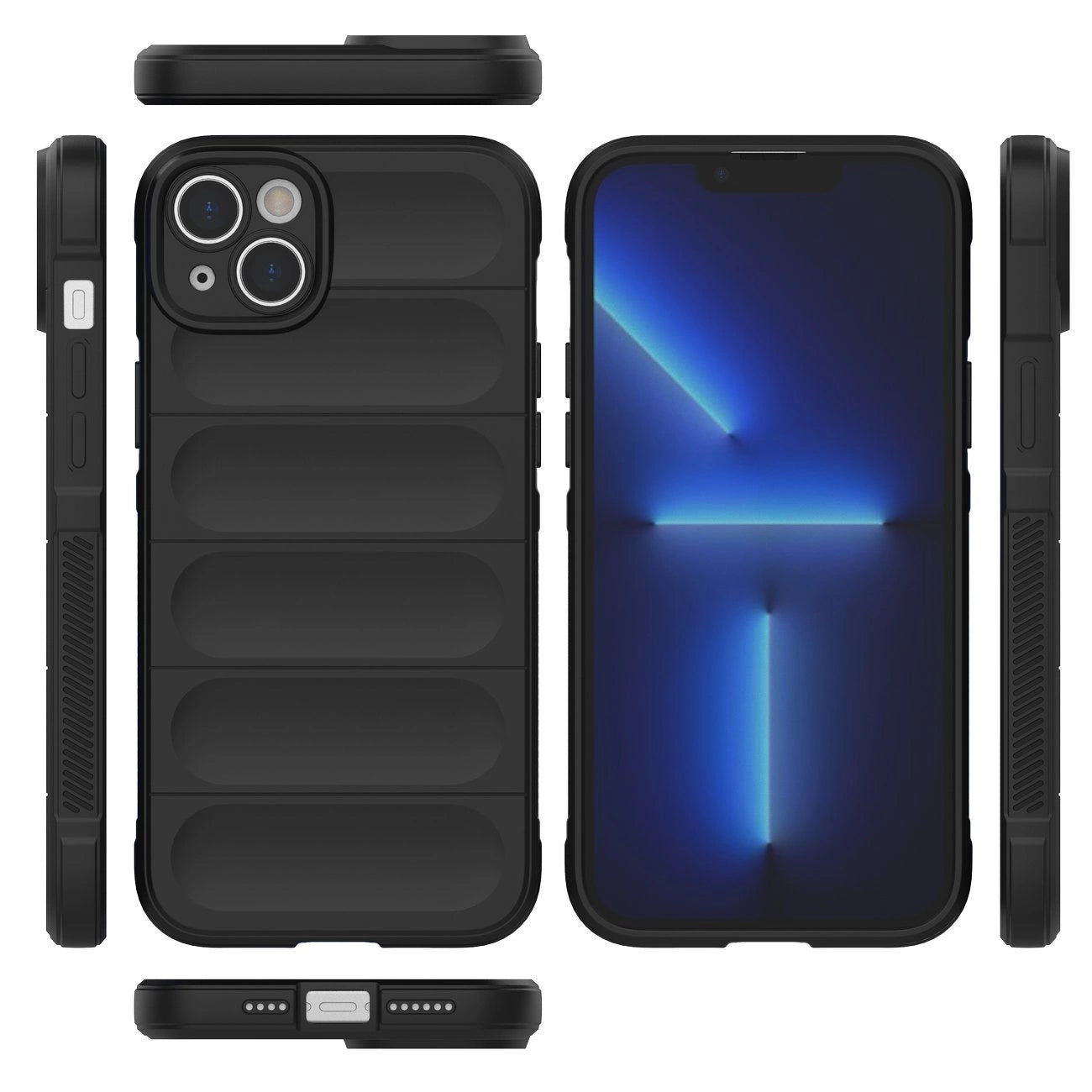 Magic Shield Case case for iPhone 14 Plus flexible armored dark blue cover_5