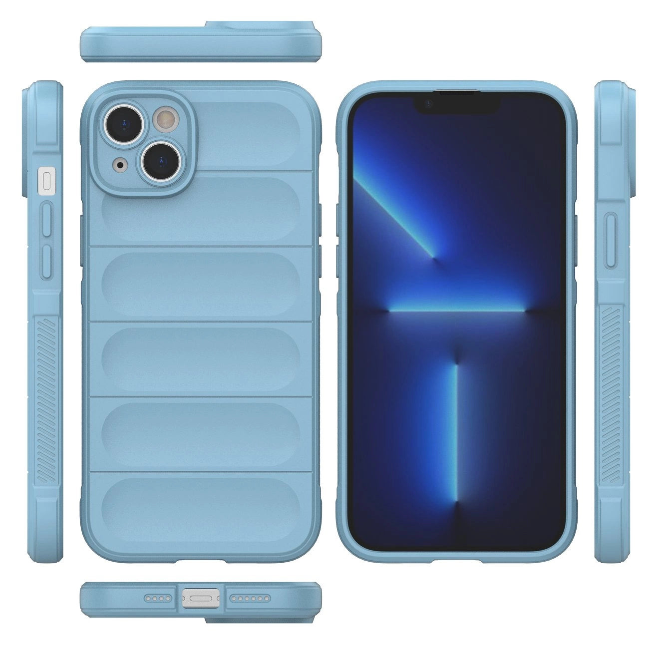 Magic Shield Case case for iPhone 14 Plus flexible armored case light blue_6