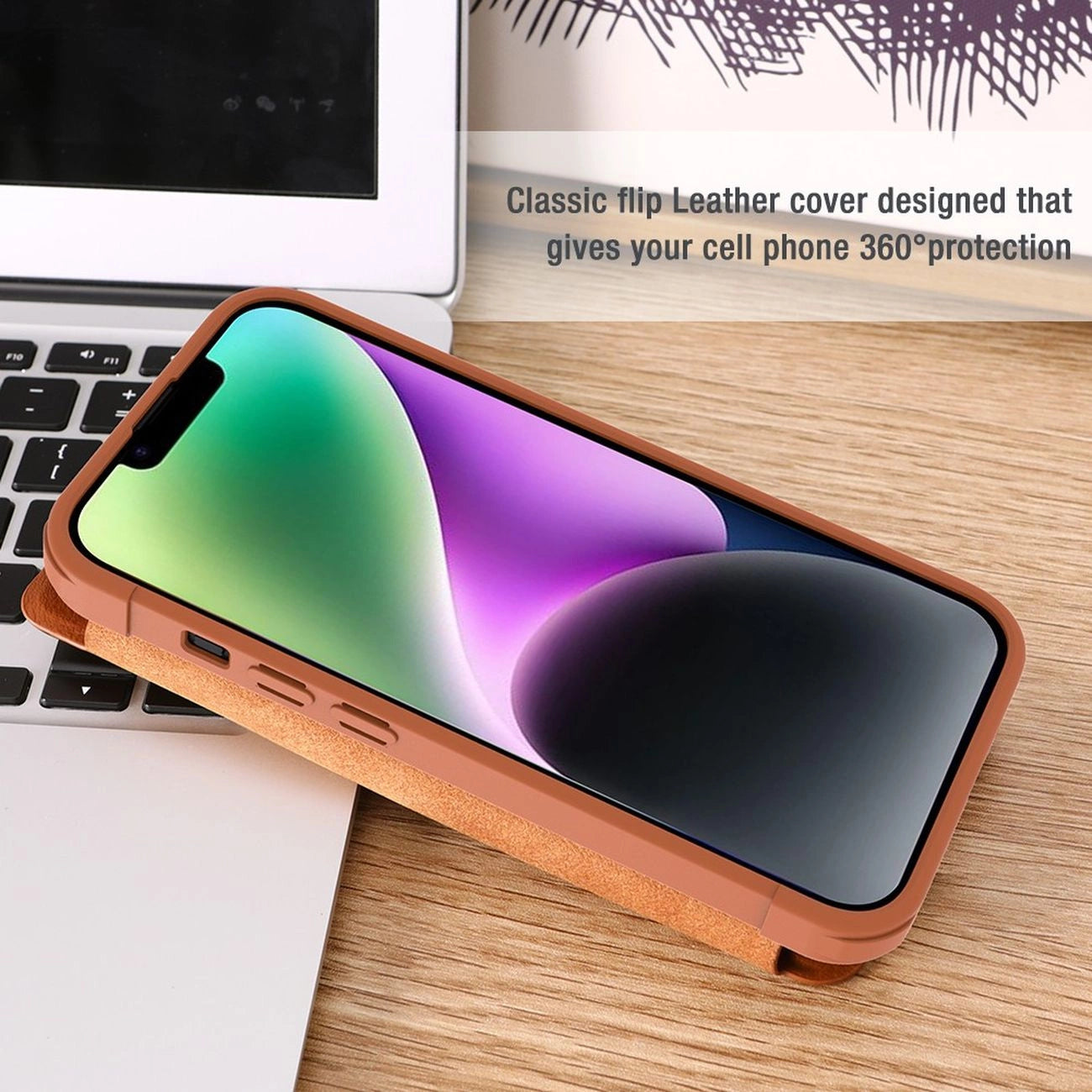 Case Nillkin Qin Pro Leather for iPhone 14 Plus (Black)_15