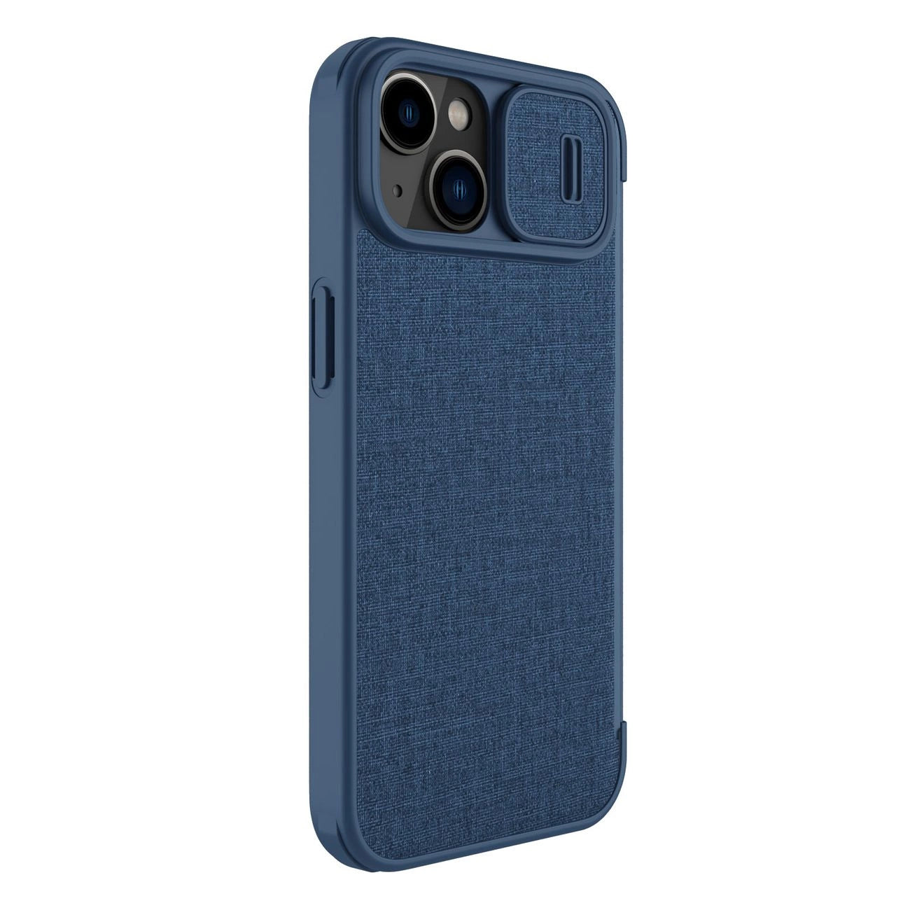 Nillkin Qin Cloth Pro Case Case for iPhone 14 Plus Camera Cover Holster Cover Flip Case Blue_3