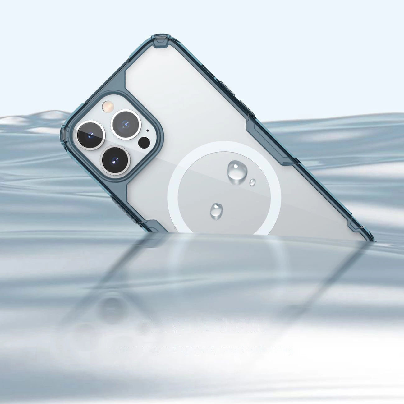 Nillkin Nature Pro Magnetic Case iPhone 14 Pro Max magnetic case MagSafe blue_18