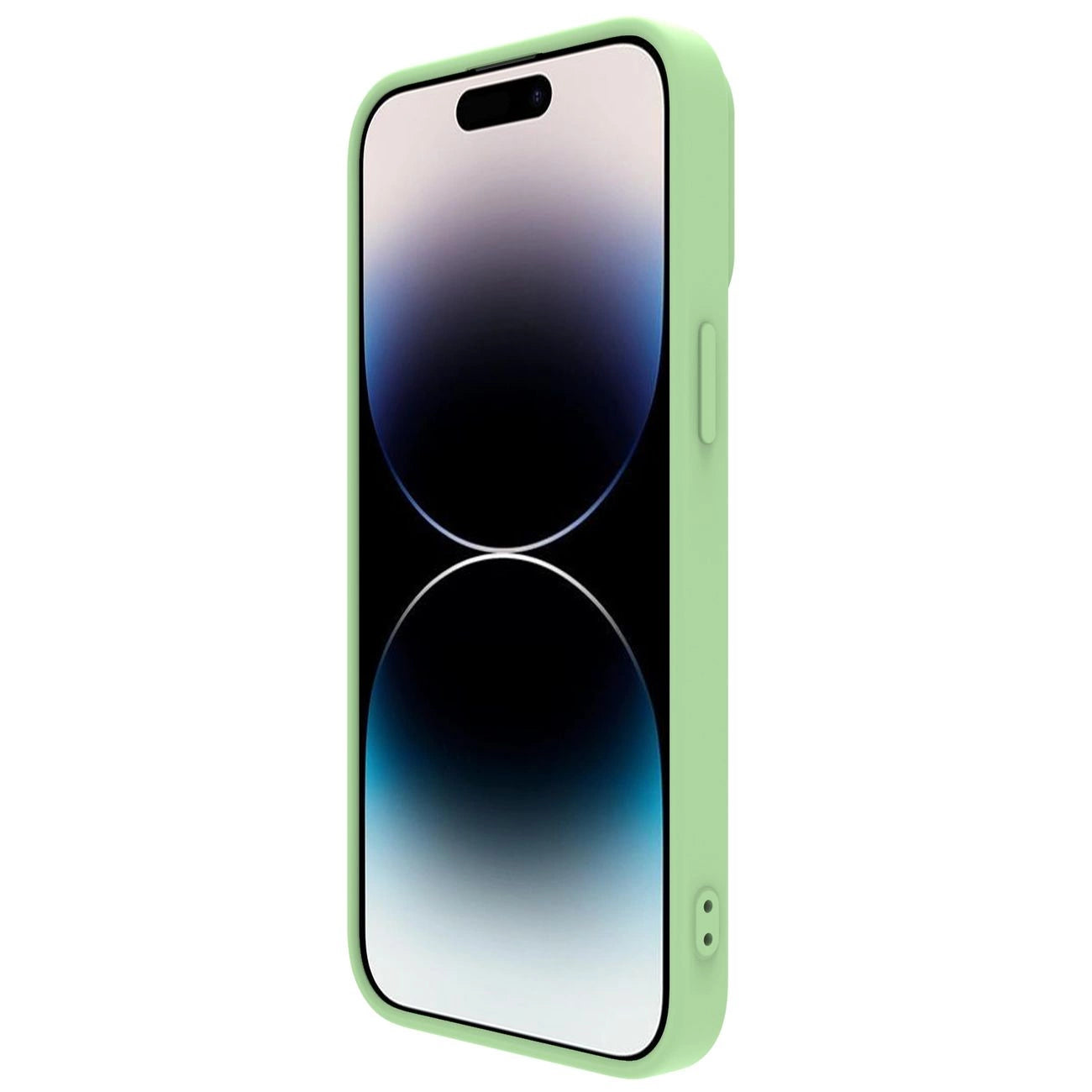 Nillkin CamShield Magnetic Silicone Case iPhone 14 Pro Max Magnetic MagSafe Cover with Camera Protector Green_3