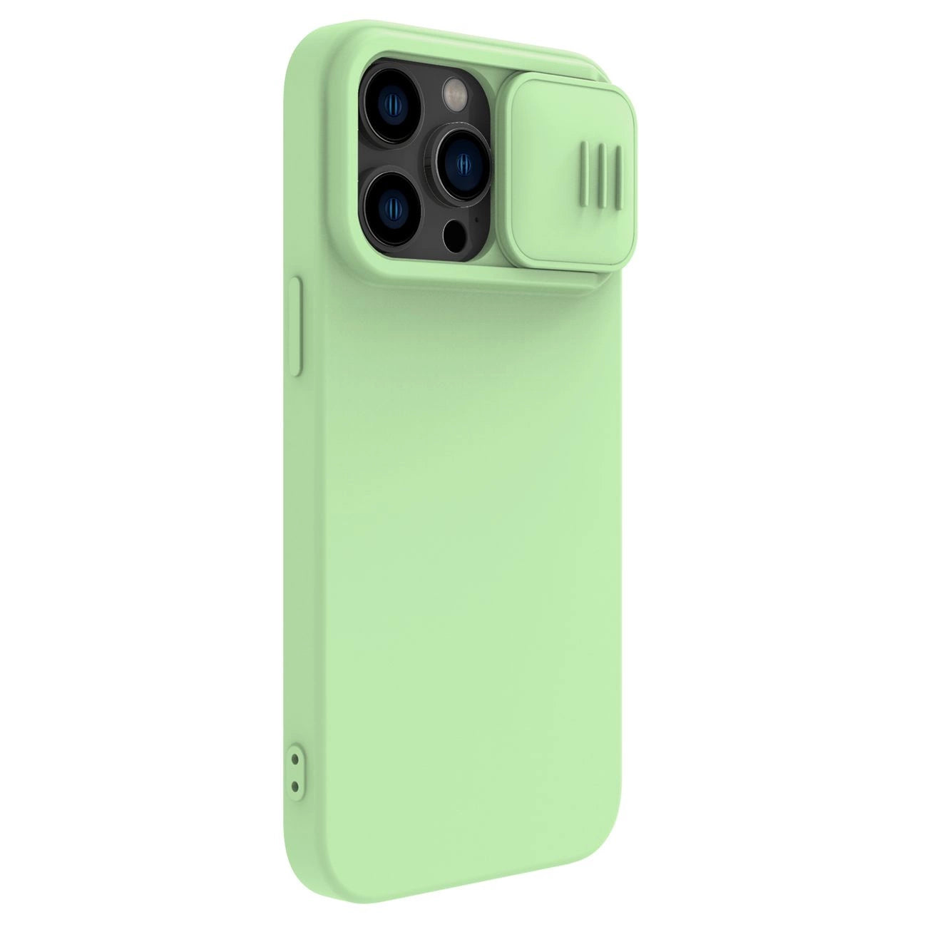 Nillkin CamShield Magnetic Silicone Case iPhone 14 Pro Max Magnetic MagSafe Cover with Camera Protector Green_5