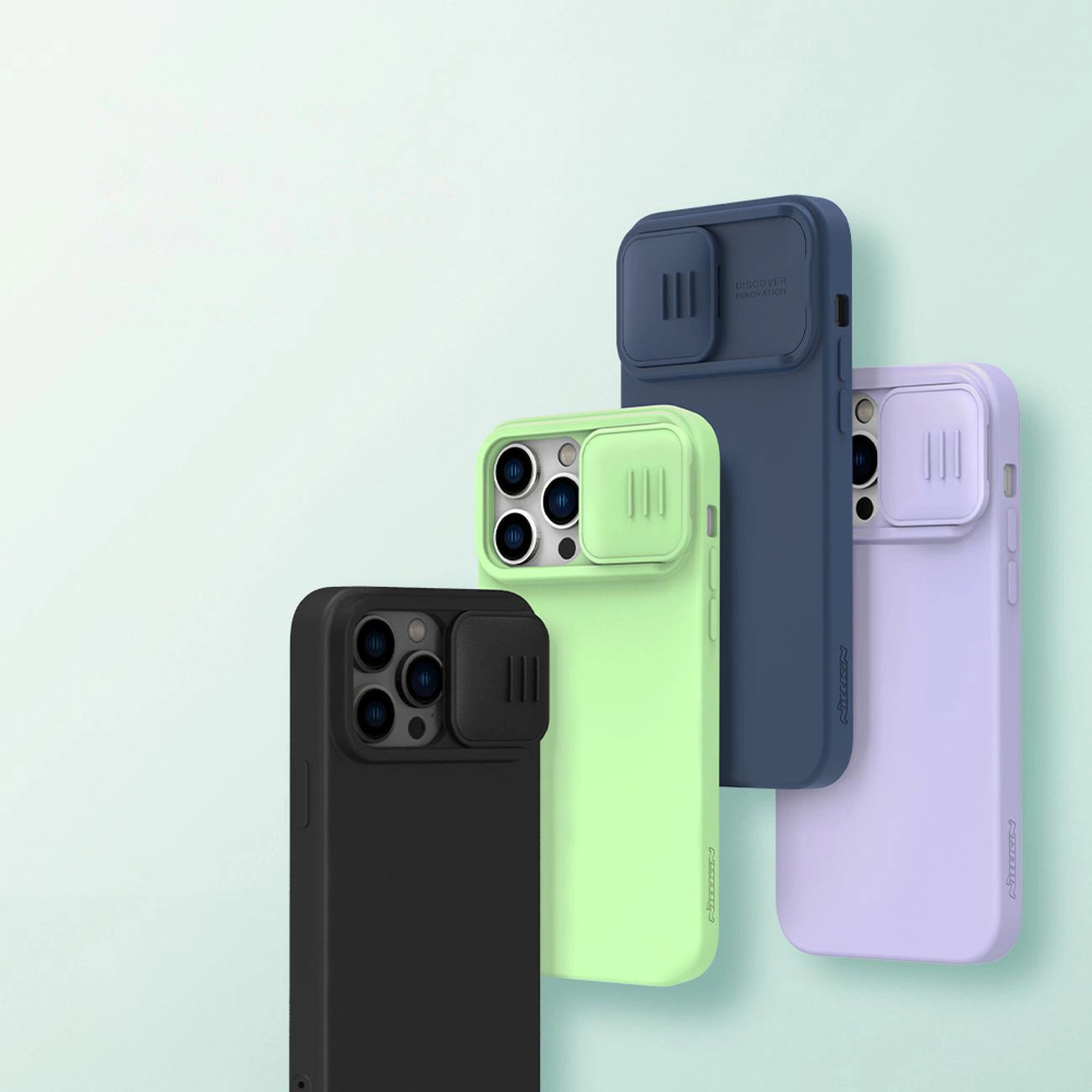 Nillkin CamShield Magnetic Silicone Case iPhone 14 Pro Max Magnetic MagSafe Cover with Camera Protector Green_6
