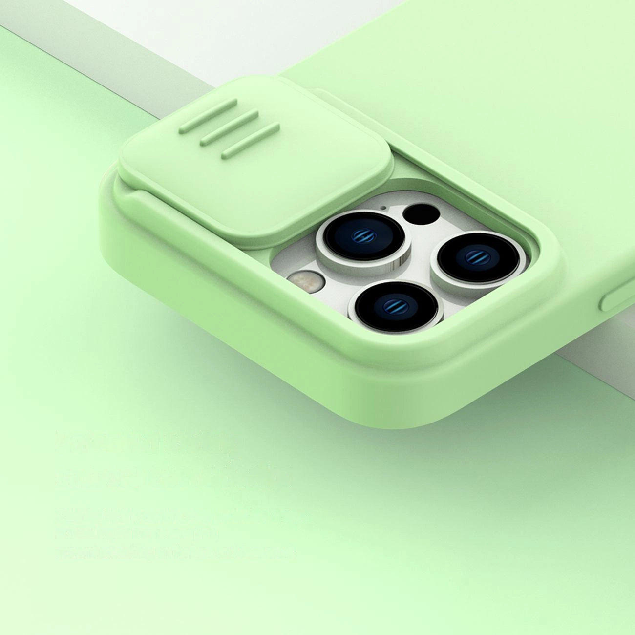 Nillkin CamShield Magnetic Silicone Case iPhone 14 Pro Max Magnetic MagSafe Cover with Camera Protector Green_7