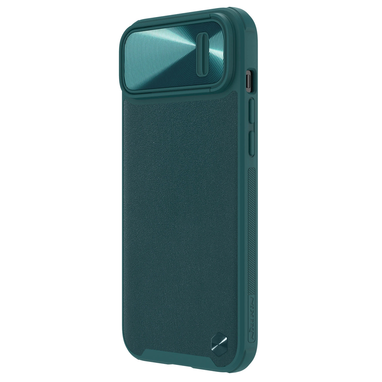 Nillkin CamShield Leather S Case iPhone 14 Plus case cover with camera cover green_5