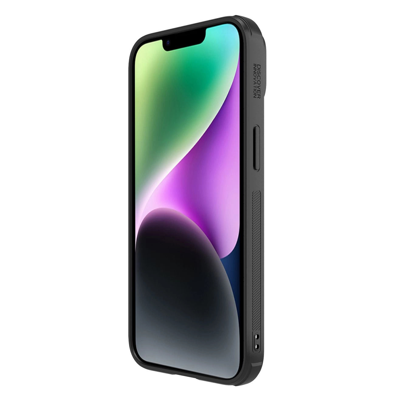 Nillkin Synthetic Fiber S Case iPhone 14 case with camera cover, black_5