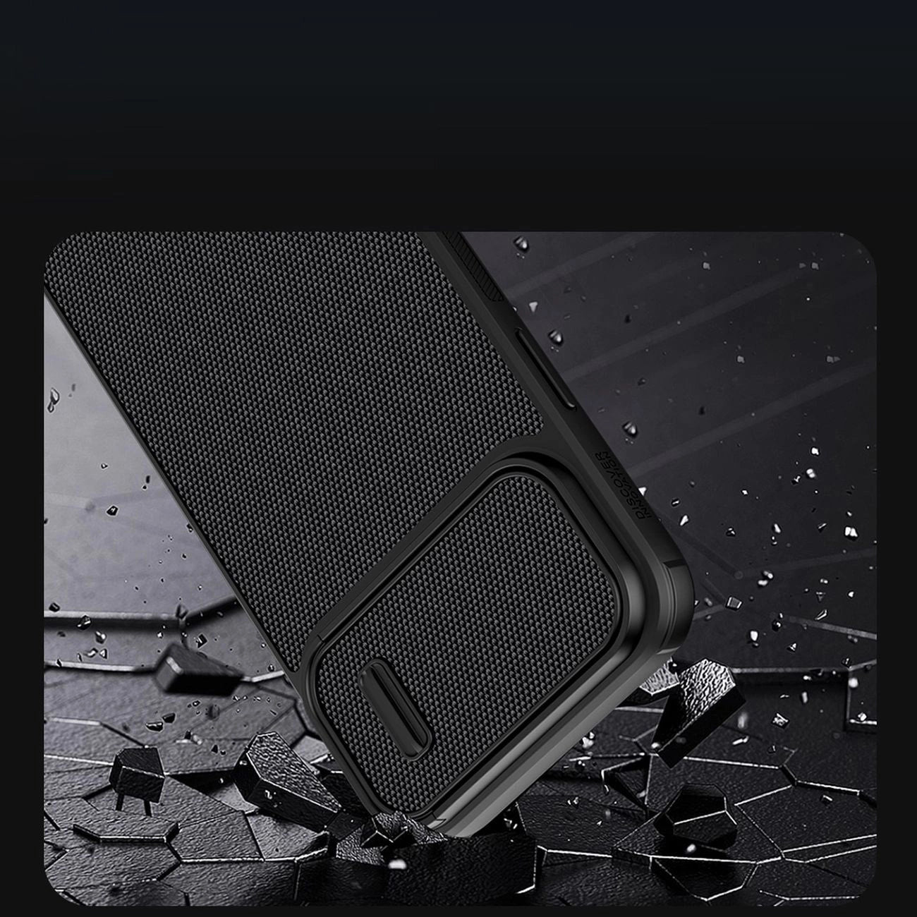 Nillkin Textured S Case iPhone 14 Pro armored cover with camera cover, black_7