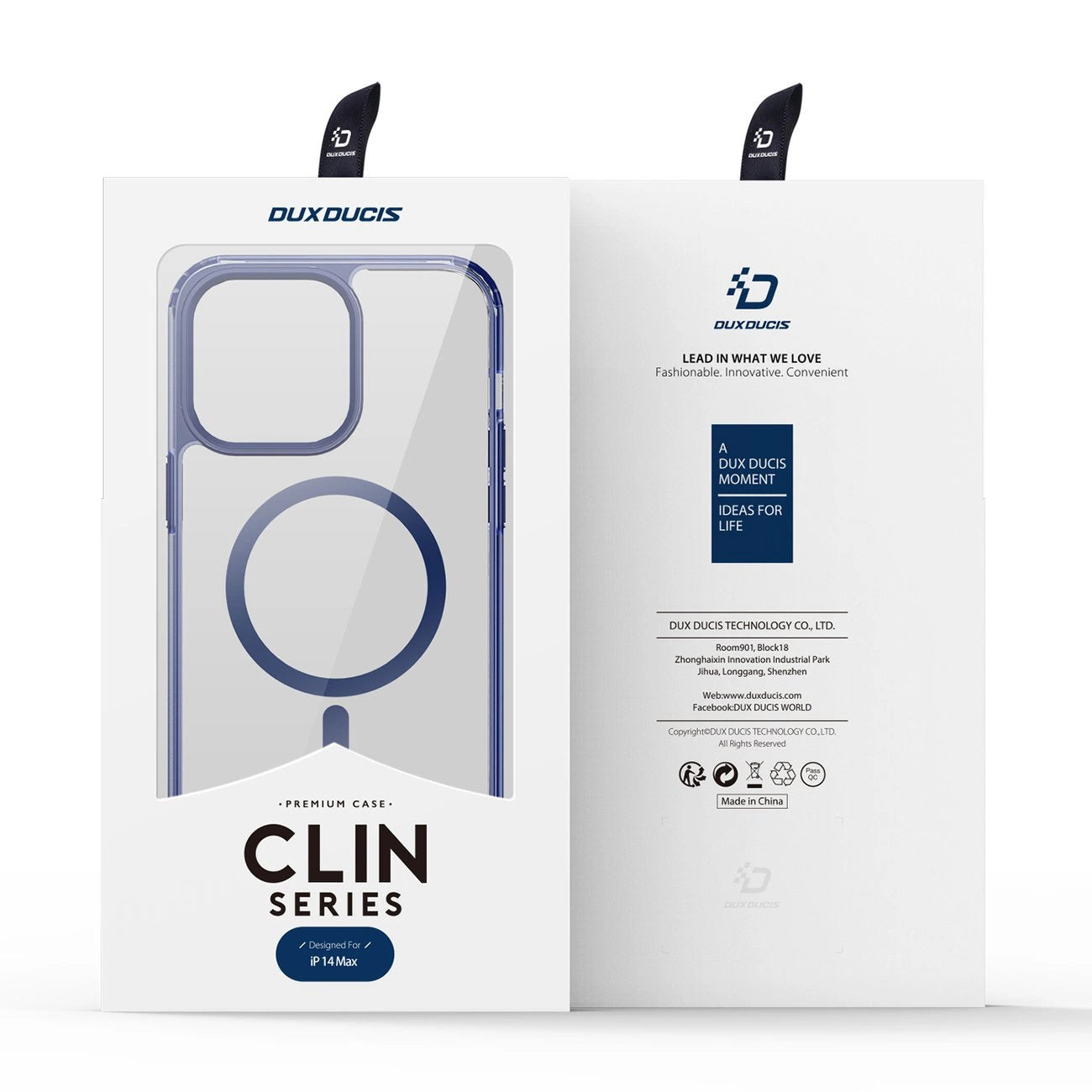 Dux Ducis Clin2 case for iPhone 14 Plus magnetic MagSafe cover blue_4