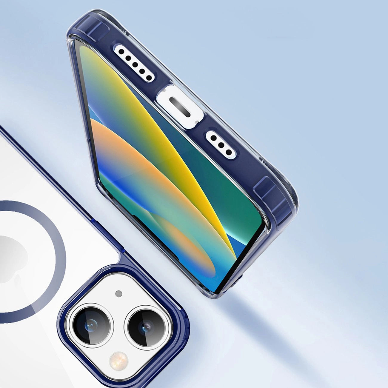 Dux Ducis Clin2 case for iPhone 14 Plus magnetic MagSafe cover blue_14