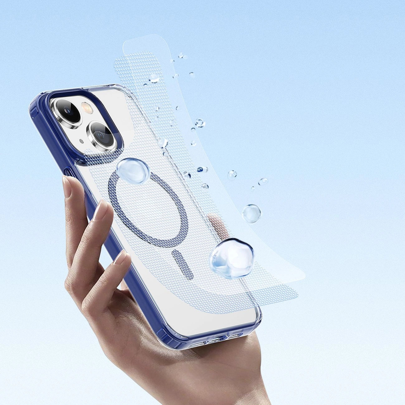 Dux Ducis Clin2 case for iPhone 14 Plus magnetic MagSafe cover blue_3
