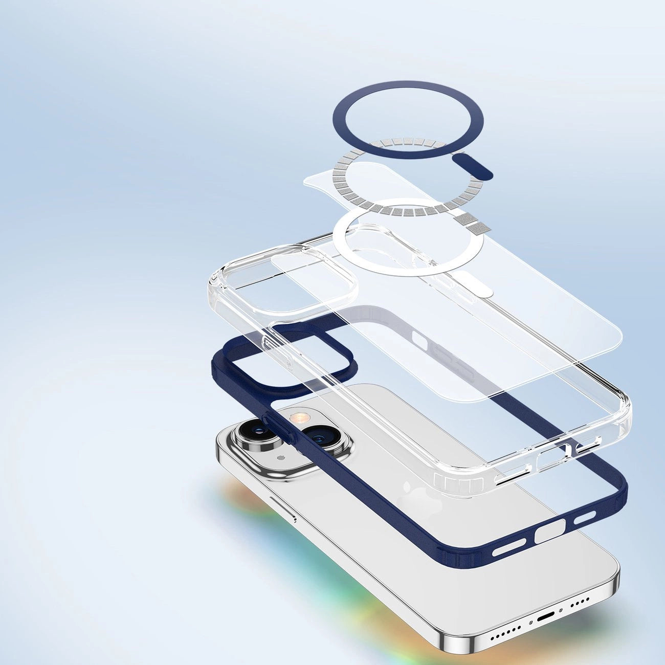 Dux Ducis Clin2 case for iPhone 14 Plus magnetic MagSafe cover blue_7