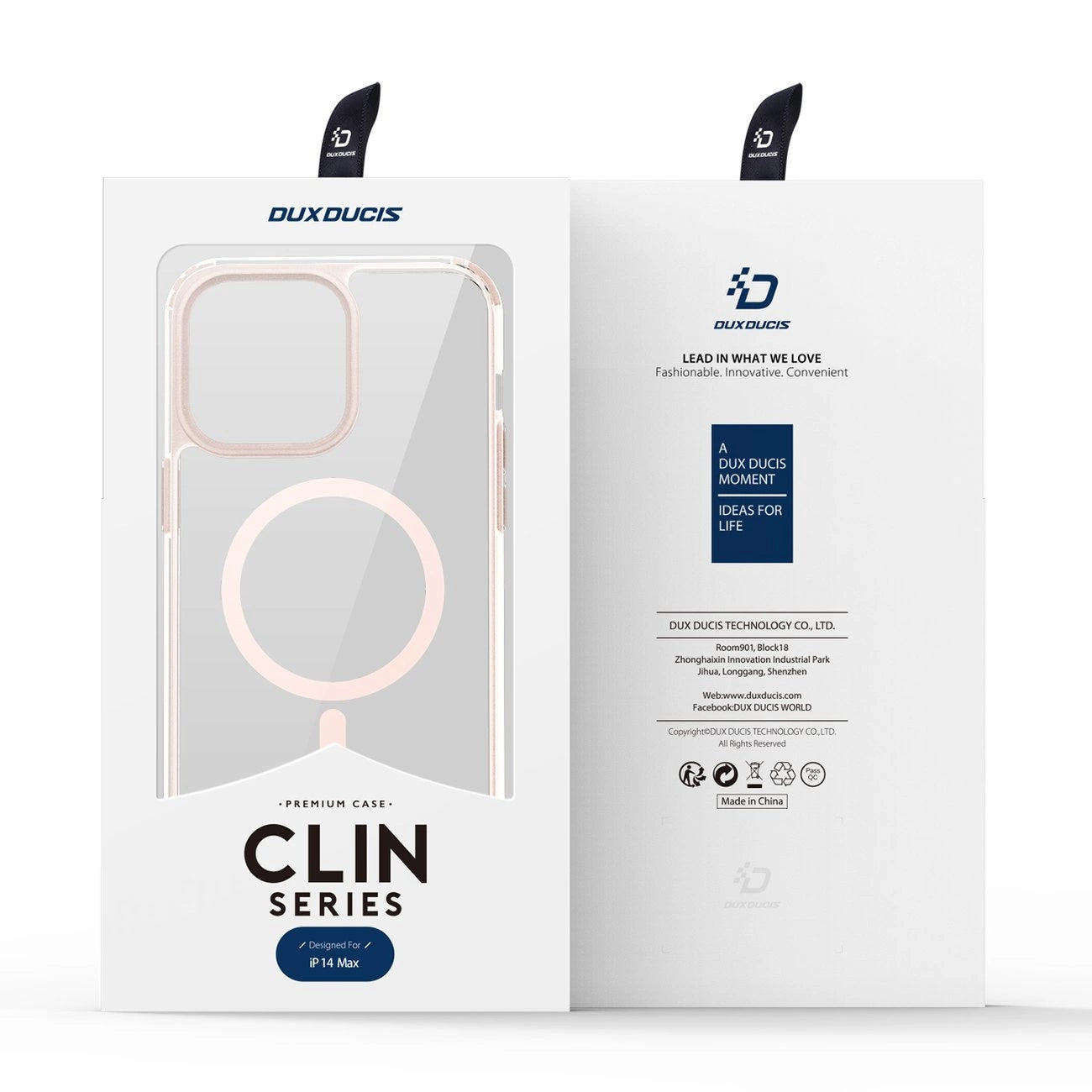 Dux Ducis Clin2 case for iPhone 14 Plus magnetic MagSafe cover pink_4