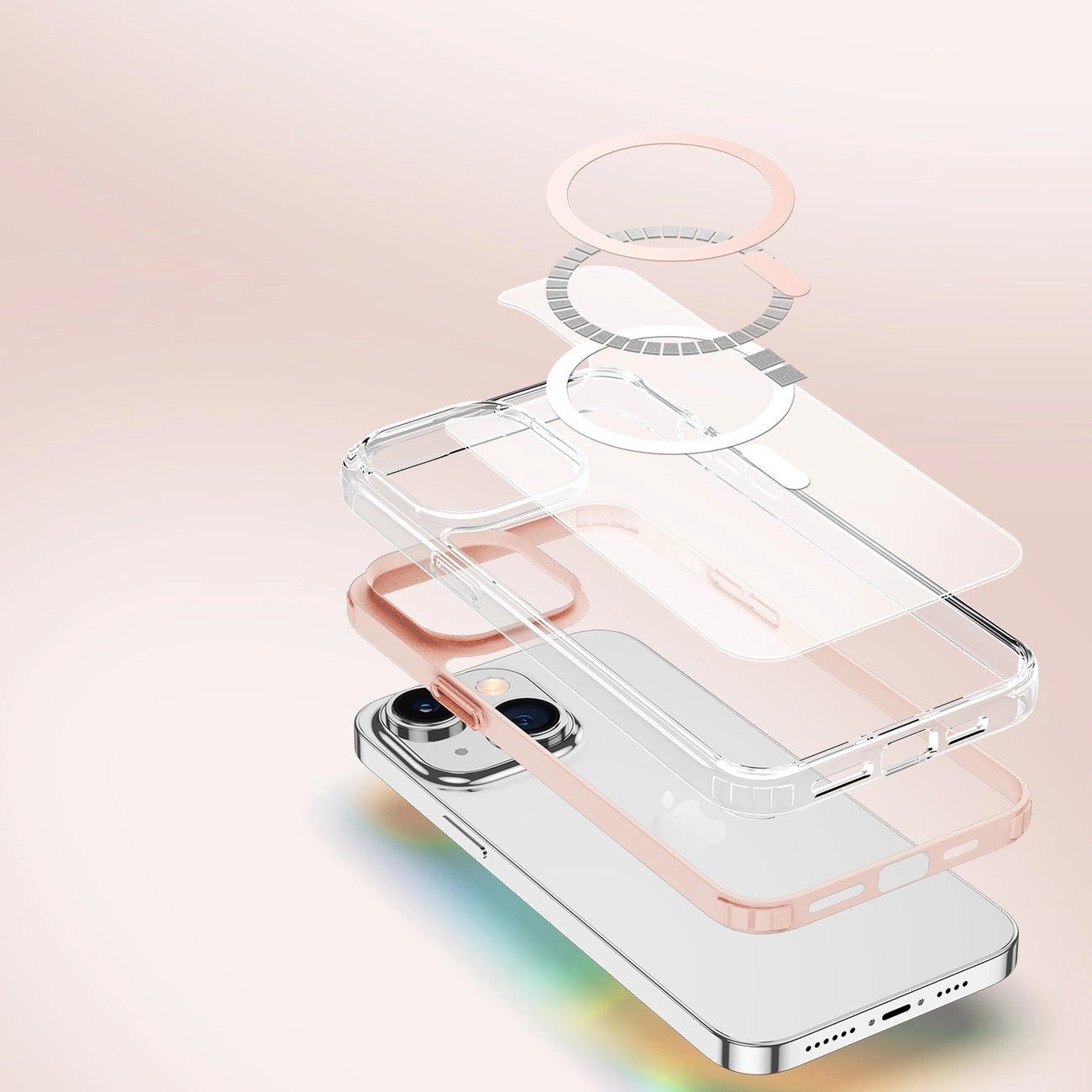 Dux Ducis Clin2 case for iPhone 14 Plus magnetic MagSafe cover pink_2