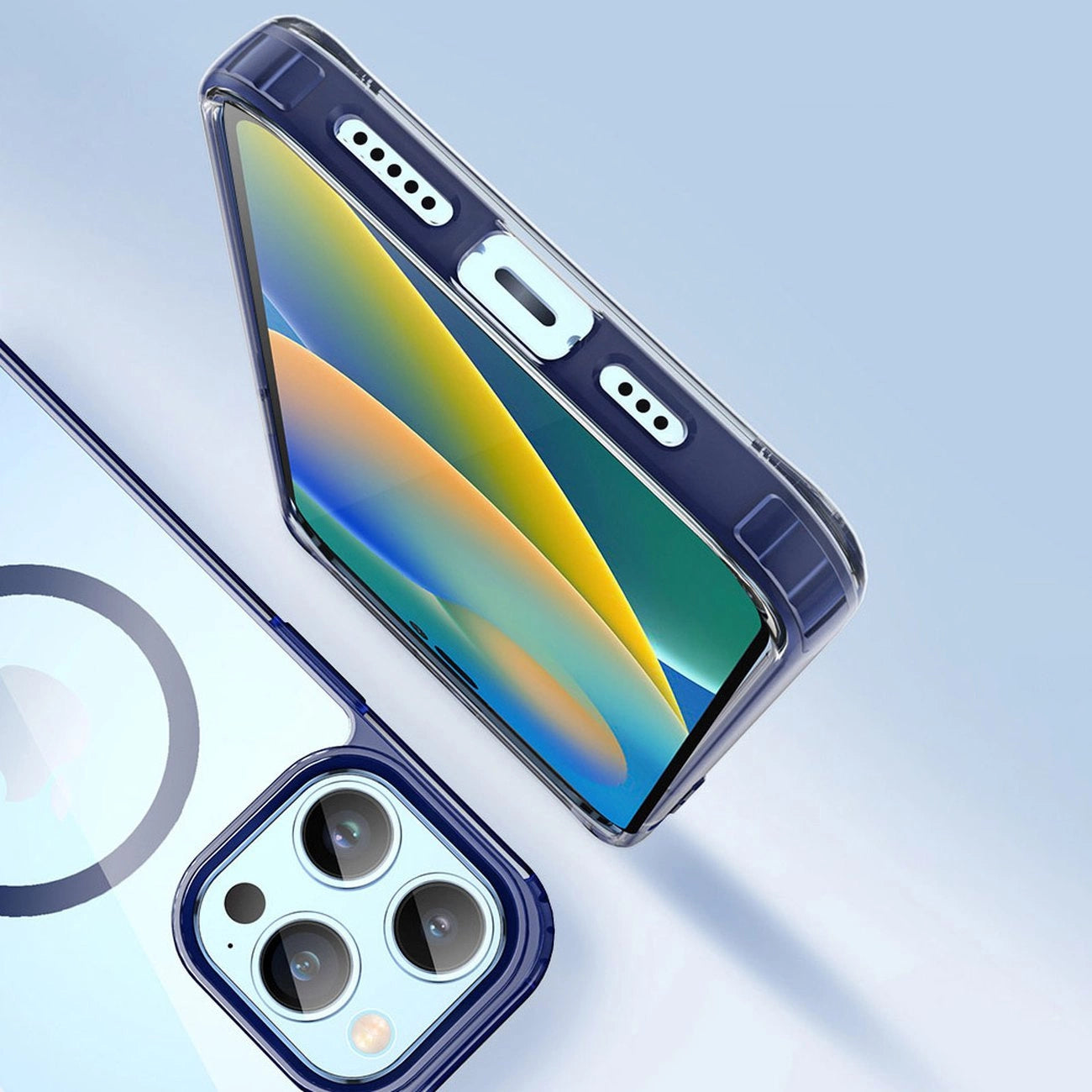 Dux Ducis Clin2 case for iPhone 14 Pro magnetic MagSafe cover blue_13